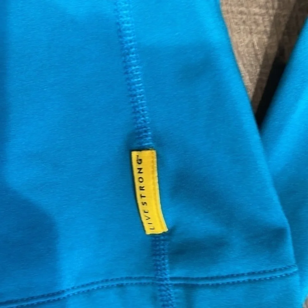 Nike pro combat fleece lined 1/2 zip LIVESTRONG pullover